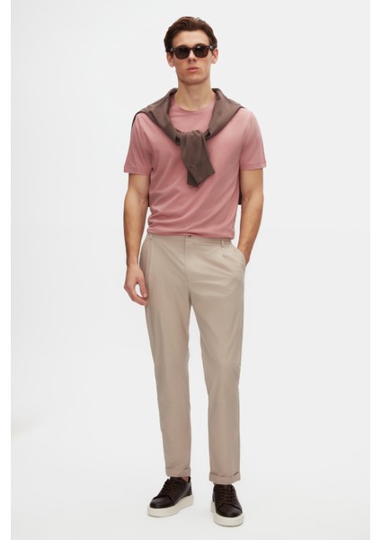Ds Damat Comfort Fit Pembe %100 Pamuk T-Shirt 6HC14ORT02005 fırsatları