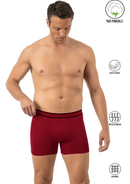 Özkan 11226 Erkek %95 Pamuklu Likralı Süprem Kumaş Esnek Rahat Boxer Şort