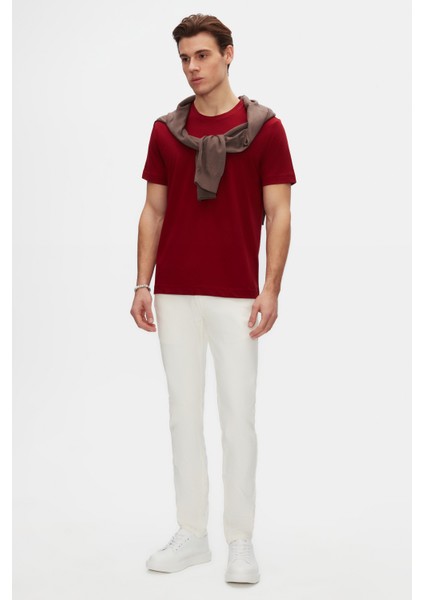 Ds Damat Comfort Fit Bordo %100 Pamuk T-Shirt 6HC14ORT02005 fırsatları