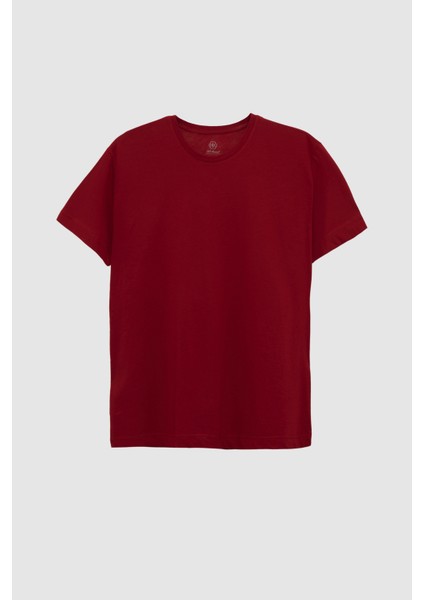 Ds Damat Comfort Fit Bordo %100 Pamuk T-Shirt 6HC14ORT02005 indirimleri