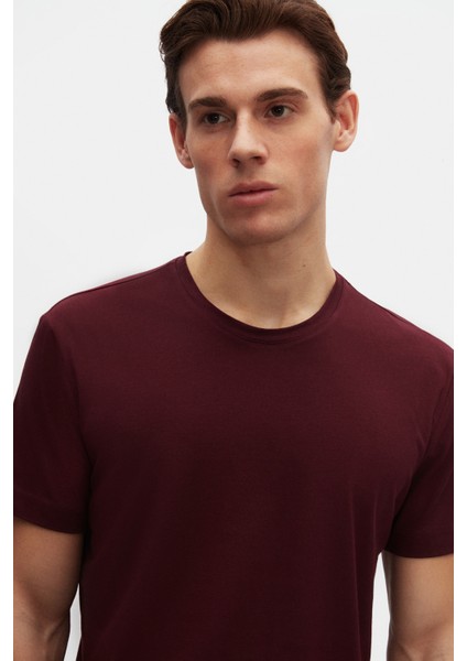 Ds Damat Comfort Fit Mürdüm %100 Pamuk T-Shirt 6HC14ORT02005 fiyatları