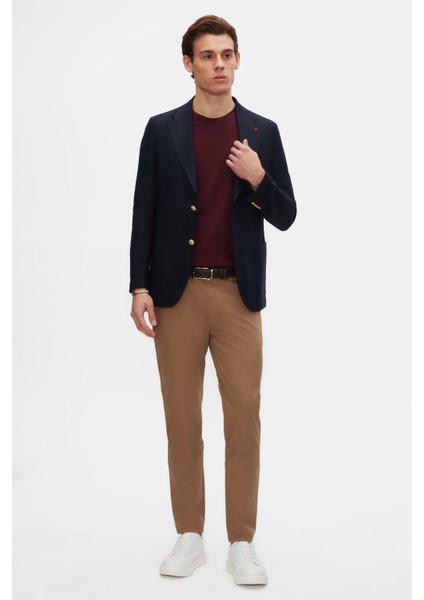 Ds Damat Comfort Fit Mürdüm %100 Pamuk T-Shirt 6HC14ORT02005 fırsatları
