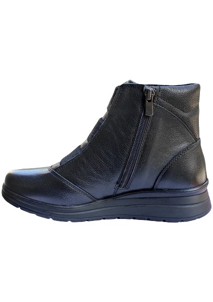 Elıse 21351-H Kadın Kışlık Deri Comfort Bot