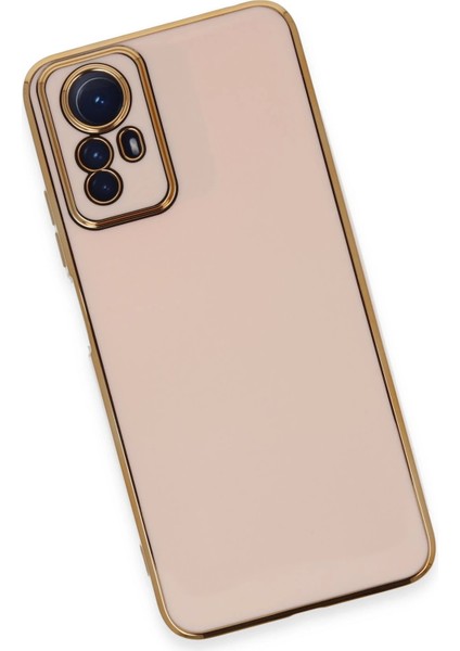 Xiaomi Redmi Note 12S Kılıf Volet Silikon - Pembe Bstmy