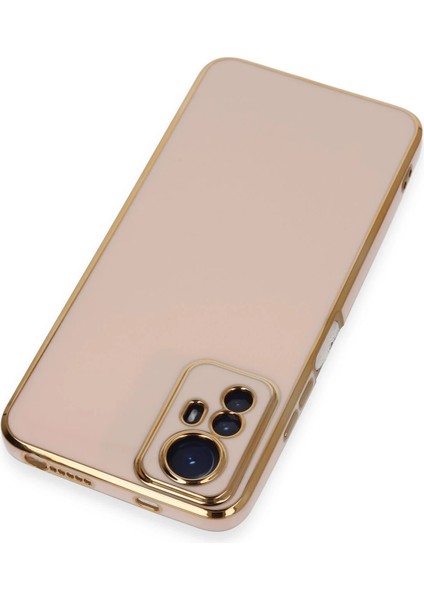 Xiaomi Redmi Note 12S Kılıf Volet Silikon - Pembe Bstmy