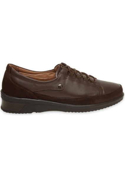 Bety 48201-G Kahve Kadın Deri Comfort Ayakkabı fiyatları