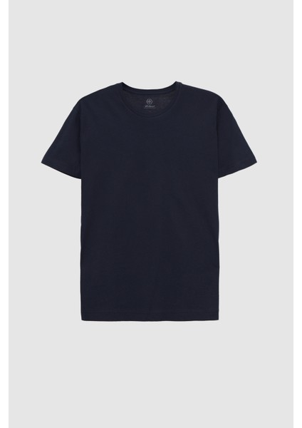 Ds Damat Comfort Fit Lacivert %100 Pamuk T-Shirt 6HC14ORT02005 indirimleri