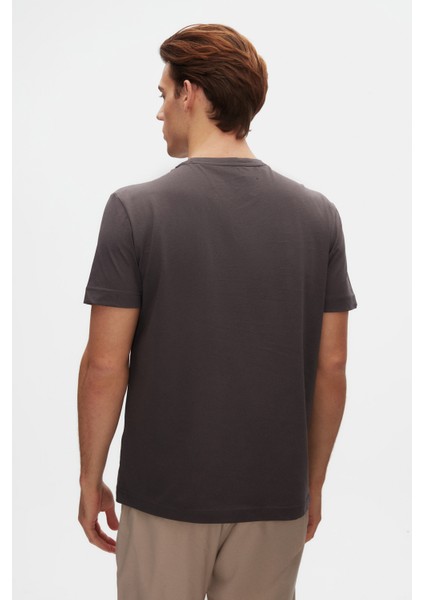 Ds Damat Comfort Fit Antrasit %100 Pamuk T-Shirt 6HC14ORT02005 modelleri