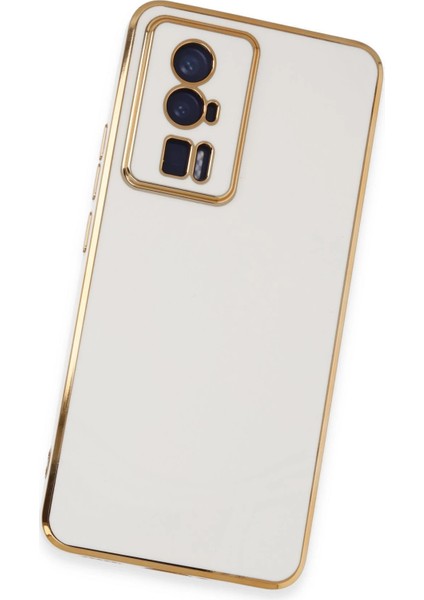 Xiaomi Poco F5 Pro Kılıf Volet Silikon - Beyaz Bstmy