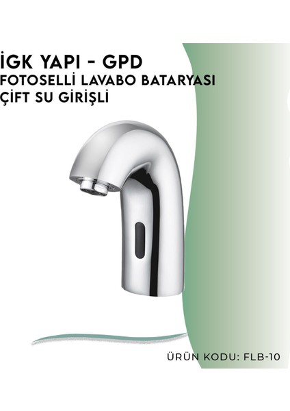 Igk Yapı - Gpd Fotoselli Lavabo Bataryası (Çift Su Girişli) (FLB10)
