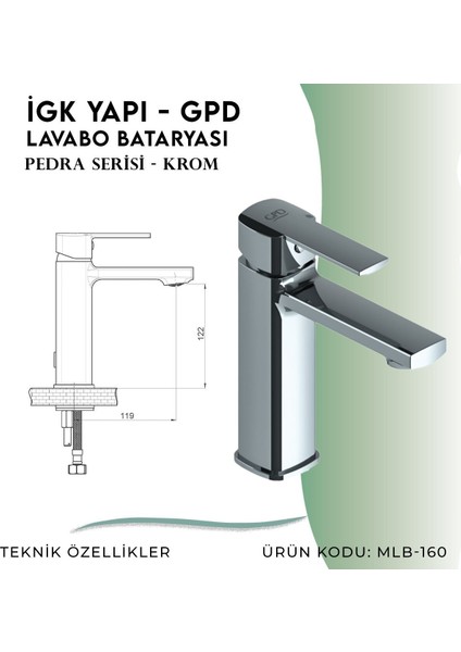 Igk Yapı - Gpd Pedra Lavabo Bataryası (MLB160)