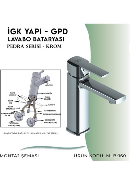Igk Yapı - Gpd Pedra Lavabo Bataryası (MLB160)