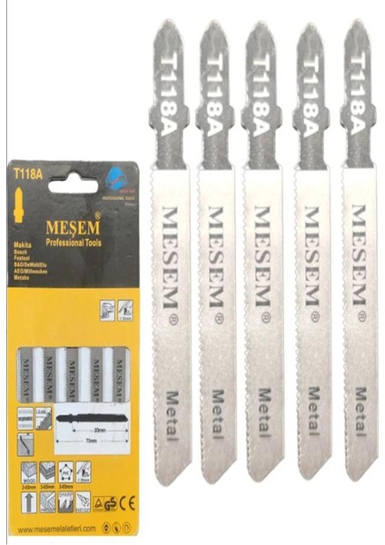 Meşem 6113 Metal Dekupaj Ağzı 5'li Set T118A