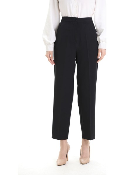 Büyük Beden Cepli Pantolon 4003-01 Siyah modelleri