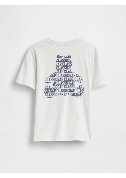Erkek Çocuk Kırık Beyaz Cepli Grafik T-Shirt modelleri