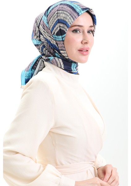 Karaca Rayon Eşarp 81055-11 Lacivert Turkuaz fiyatları