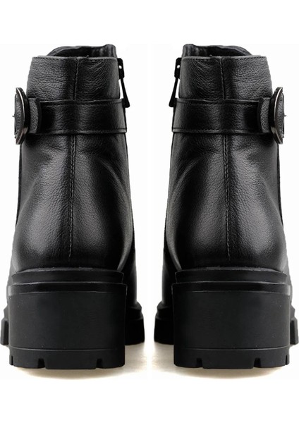 Castleblack 27362-1 Siyah Kadın Kışlık Deri Bot modelleri