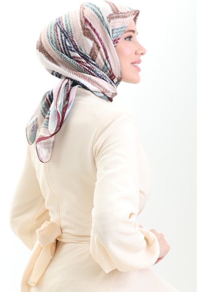 Karaca Rayon Eşarp 81055-01 Vizon Mürdüm