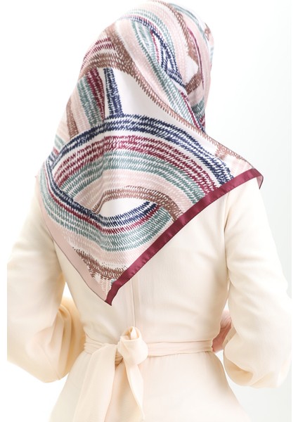 Karaca Rayon Eşarp 81055-01 Vizon Mürdüm