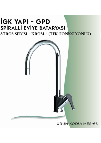 Igk Yapı - Gpd Atros Spiralli Eviye Bataryası (Tek Fonksiyonlu) (MES66)