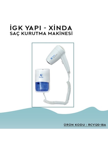 Igk Yapı – Xında Kordonlu Saç Kurutma Makinesi (Rcy120-18a)