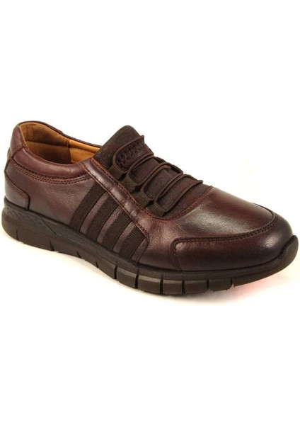 29410-G Kahve Kadın Günlük Comfort Deri Ayakkabı