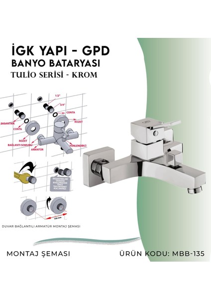 Igk Yapı - Gpd Tulio Banyo Bataryası (MBB135)