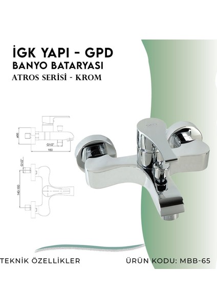Igk Yapı - Gpd Atros Banyo Bataryası (MBB65)