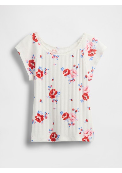 Kız Çocuk Çok Renkli Pointelle T-Shirt fırsatları