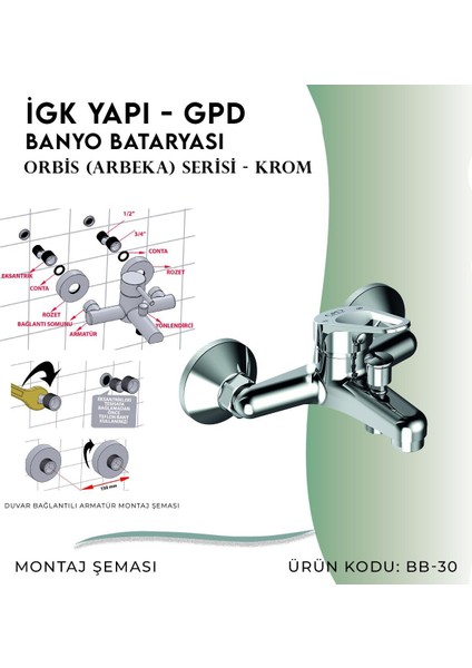 Igk Yapı - Gpd Orbis Banyo Bataryası (BB30)