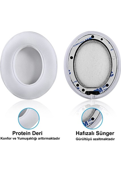 Beats Studio 2.0 ve 3.0 Uyumlu Kulaklık Pedi Studio Apl Kulaklık Süngeri Kulaklık Yastığı Köpük Yalıtım Minder Ped Yastık indirimleri