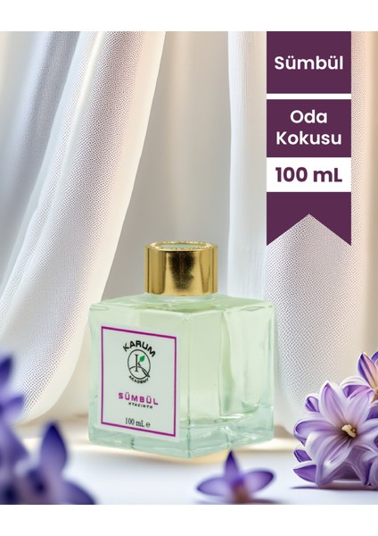 Sandal (Derinlik, Sakinlik ve Doğal Asalet) Çubuklu Kare Oda Kokusu 100ML
