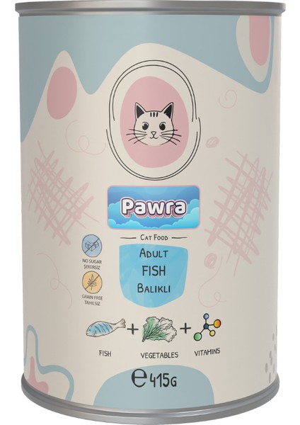 Balıklı Yetişkin Kedi Konservesi 415 gr