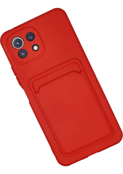 Xiaomi Mi 11 Lite Kılıf Kelvin Kartvizitli Silikon - Kırmızı Bstmy fiyatları
