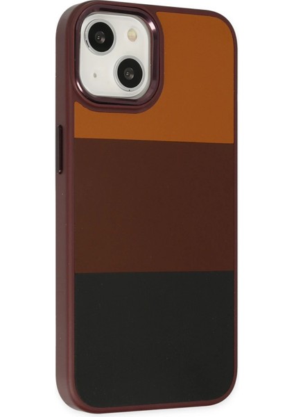 Iphone 14 Plus Kılıf King Kapak - Bordo-Siyah Bstmy