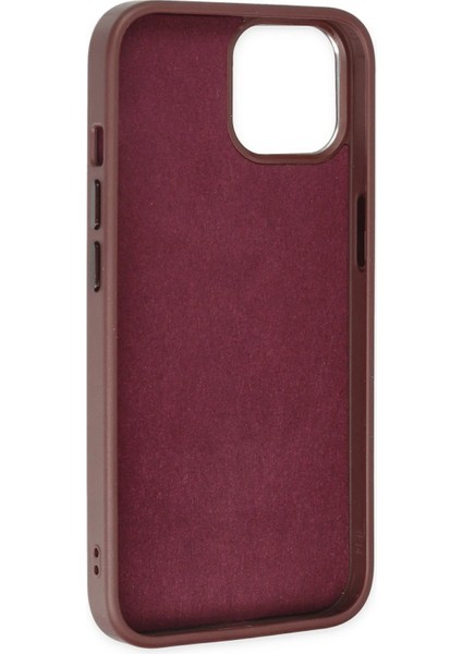 Iphone 14 Plus Kılıf King Kapak - Bordo-Siyah Bstmy