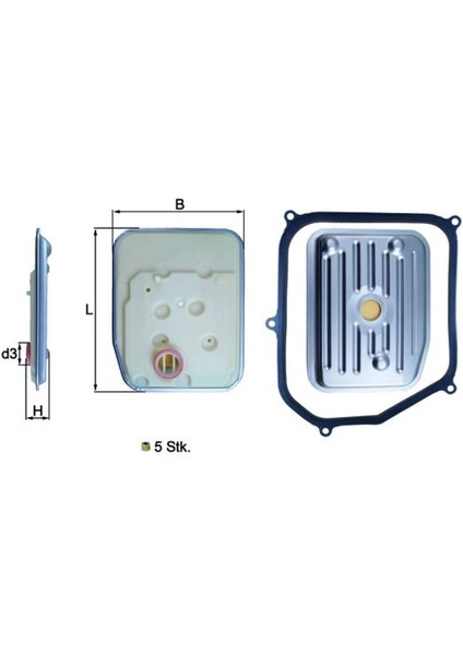 Hidrolik Filtre Takımı Bora 98-05 -Golf Iıı-Iv 92-06 -Passat 88-97 -A3 Ag4 Otomatik Şanzum 01M325429-096321370