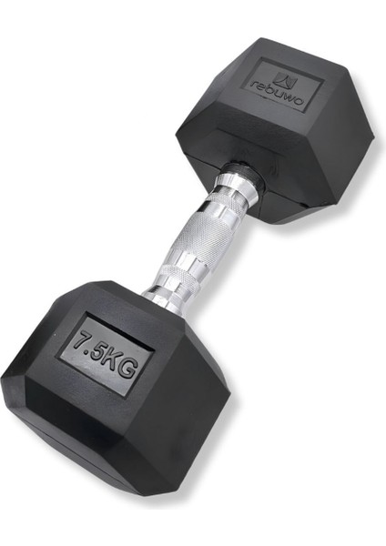 Hex Dambıl Kauçuk Altıgen Dambıl Hex Dumbbell 7.5 kg 1 Adet