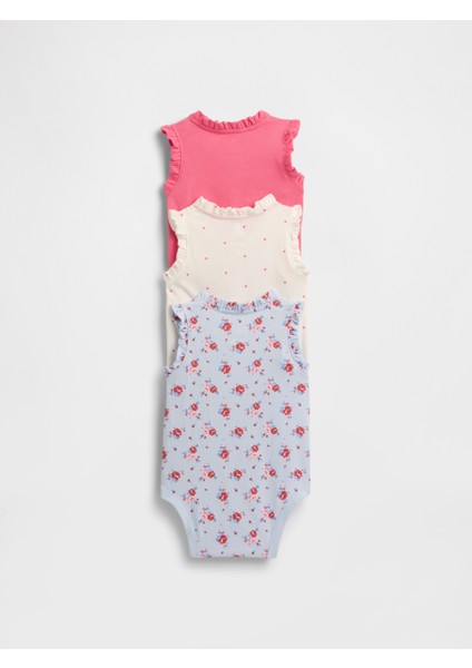 Bebek Mavi First Favorites Organik Pamuk 3'lü Bodysuit Seti fiyatları