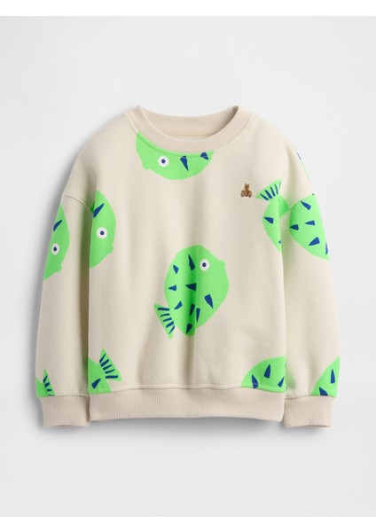 Erkek Bebek Bej Vintagesoft Fleece Sweatshirt
