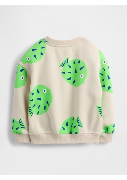 Erkek Bebek Bej Vintagesoft Fleece Sweatshirt fiyatları
