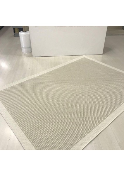 Jüt Sisal Halı 9427 Bej Krem Serisi Salon Oturma Yatak Odası Halısı