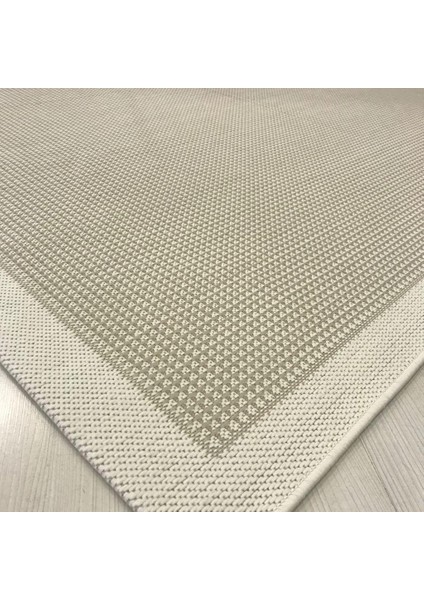 Jüt Sisal Halı 9427 Bej Krem Serisi Salon Oturma Yatak Odası Halısı