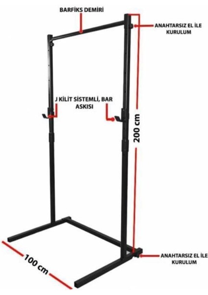 Bench Squat Barfiks Istasyonu