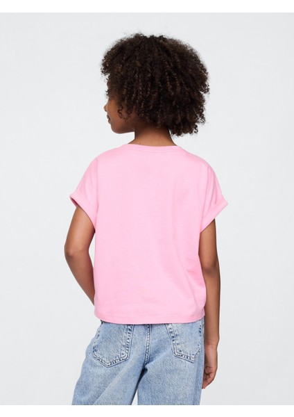 Kız Çocuk Pembe Gap Logo T-Shirt modelleri