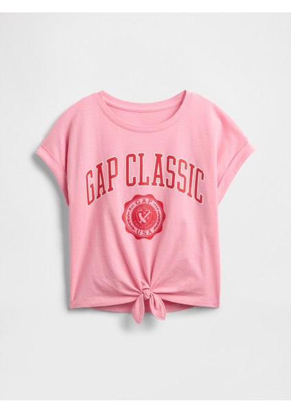 Kız Çocuk Pembe Gap Logo T-Shirt fırsatları