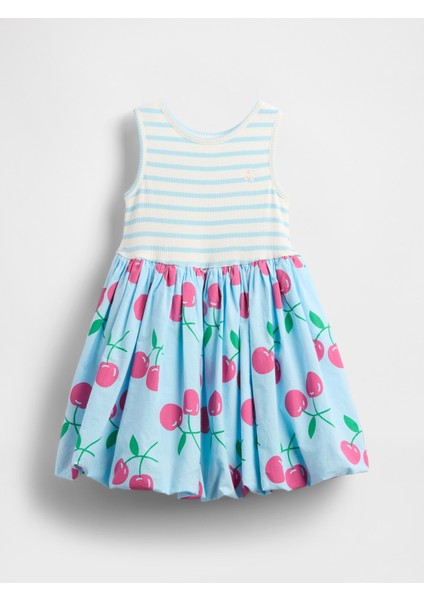 Kız Bebek Mavi Balon Elbise modelleri