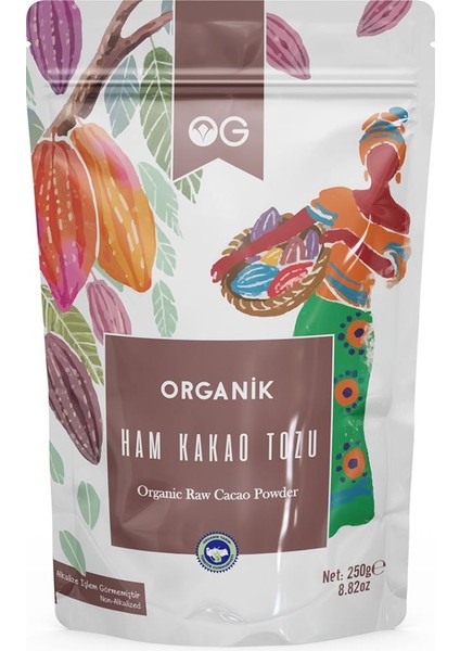 Organik Ham Kakao Tozu 250 gr