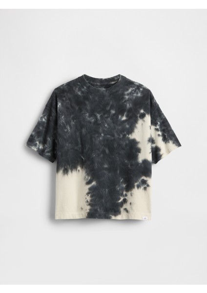 Erkek Çocuk Siyah Heavyweight T-Shirt