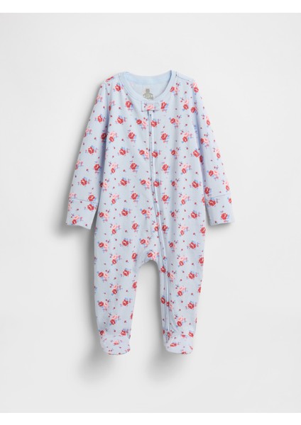 Bebek Mavi First Favorites Organik Pamuklu Tulum